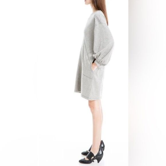 Max Studio Mini  Dress Womens Size Small  Pockets Long Sleeve NWT - Picture 2 of 11